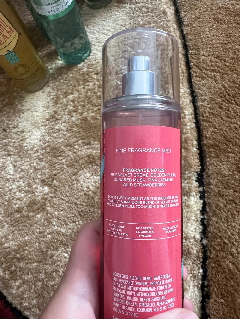 Velvet sugar fine fragrance mist